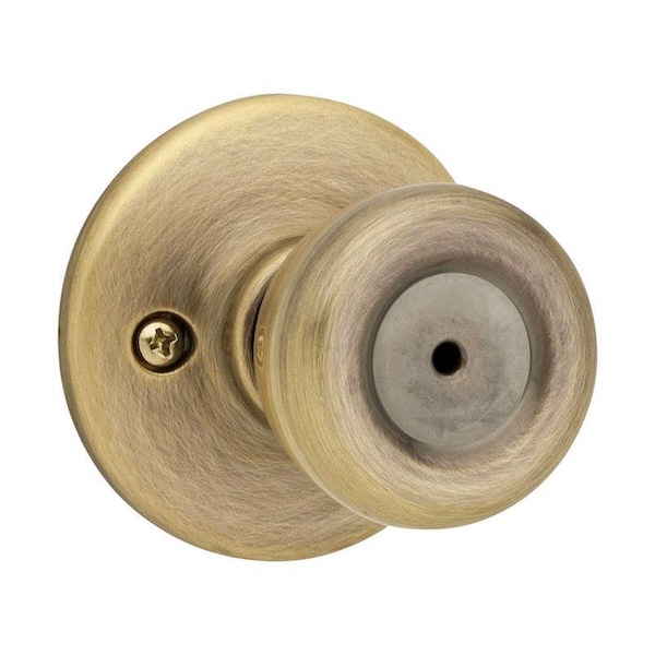 Kwikset Tylo Antique Brass Privacy Knob Right or Left Handed 93001-869 - main